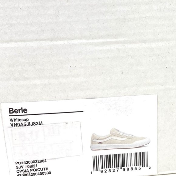 💖MEGA SALE💖VANS Berle Whitecap Suede Low Top White Tan  Women’s  VN0A5JIJ83M - Picture 10 of 10